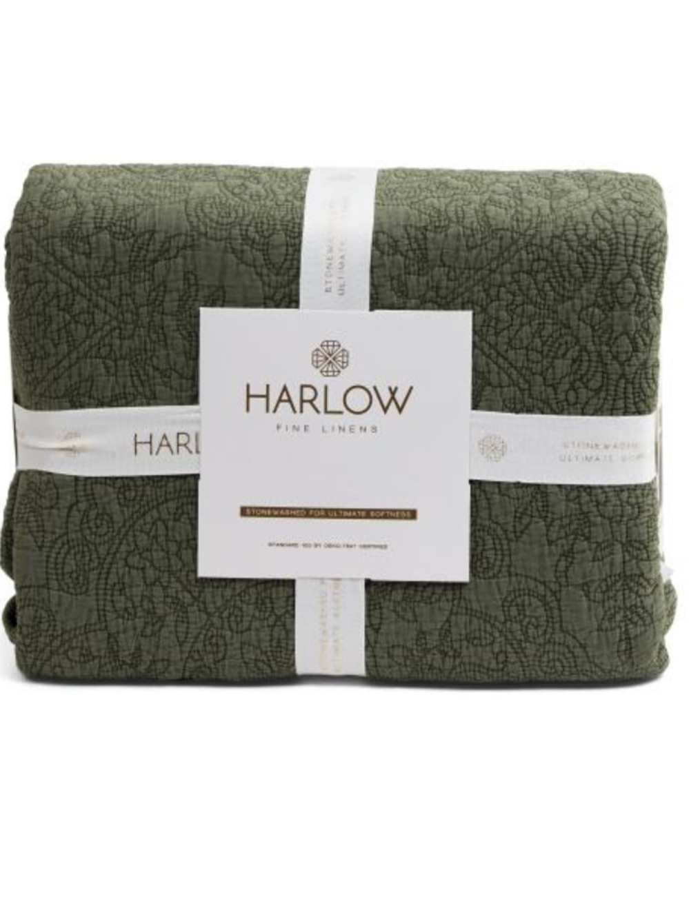 HARLOW Textured Embroidered Quilt